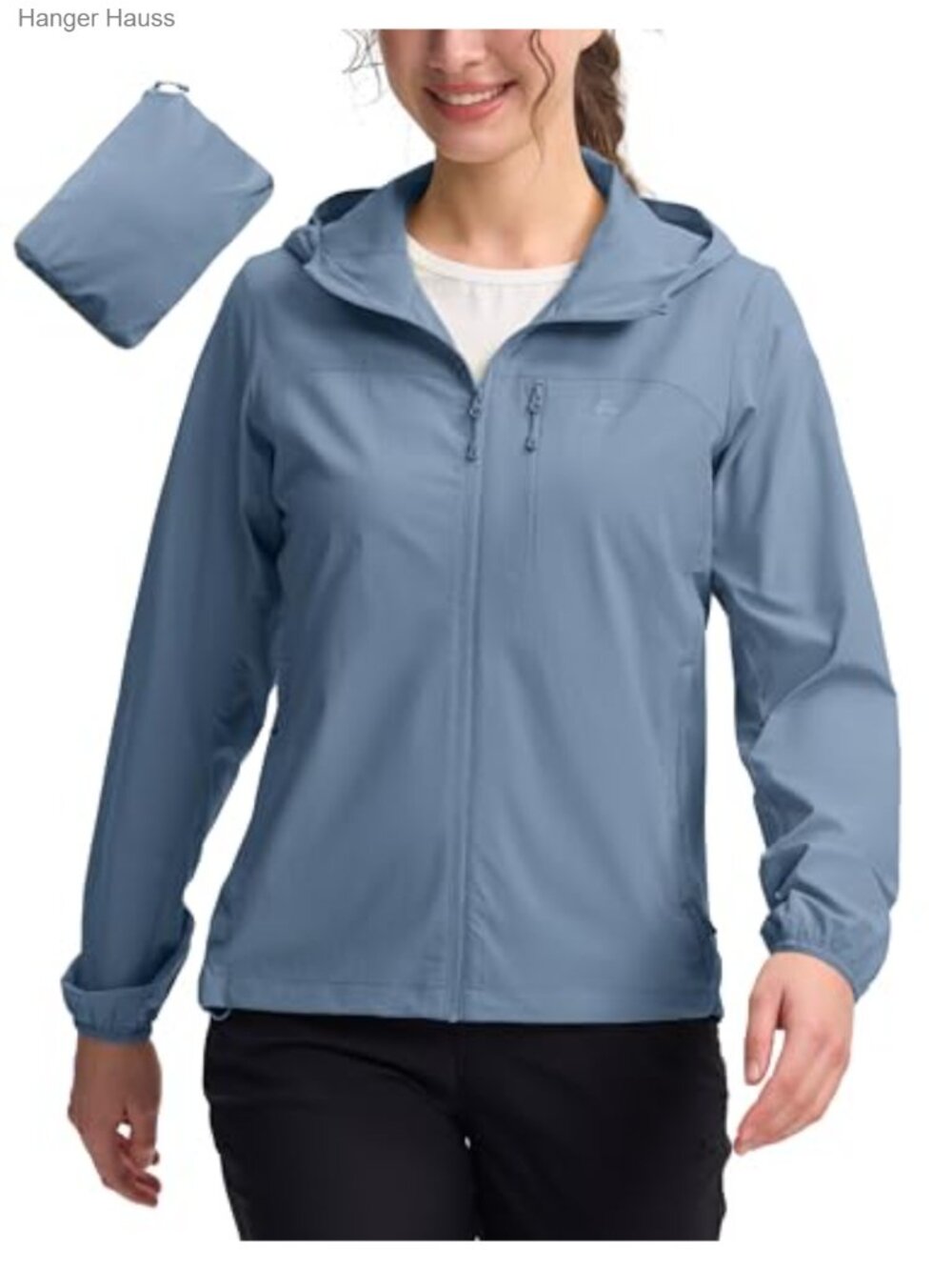 Women's UPF 100 Windbreaker Jacket Packable Sun Hoodie Hiking Running